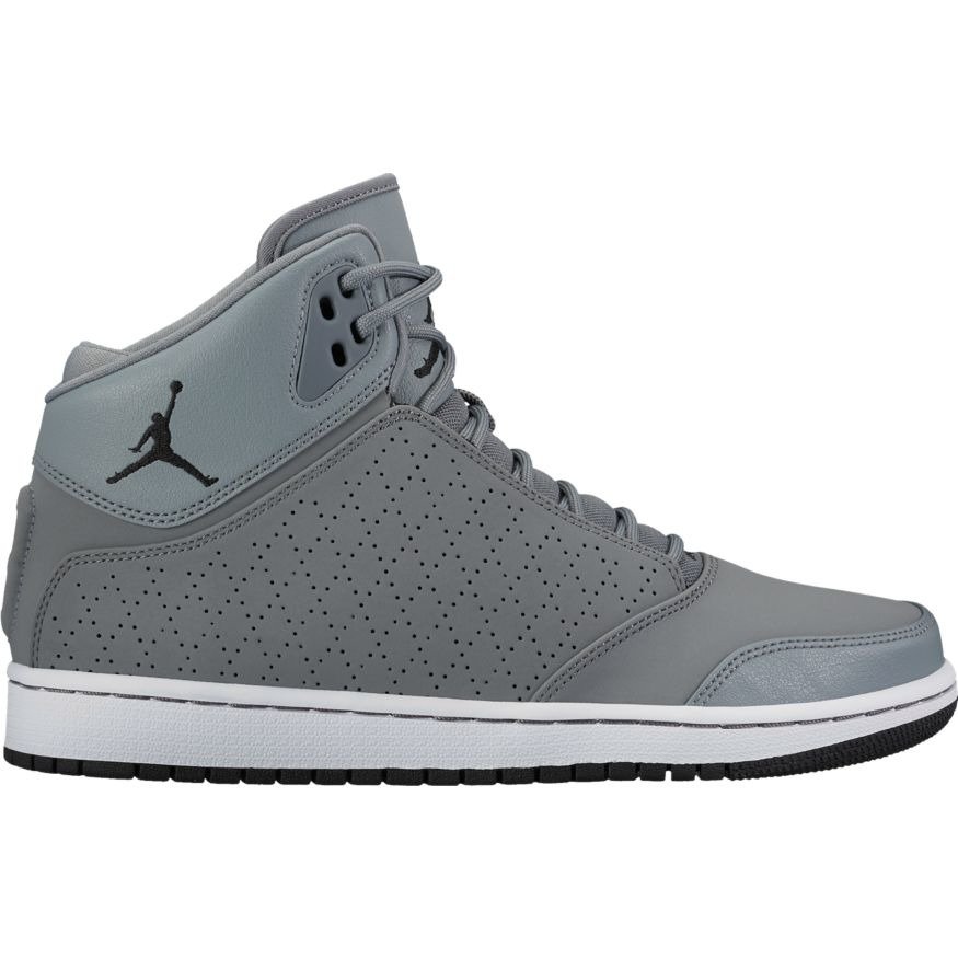 air jordans 1 flight 5 premium white grey