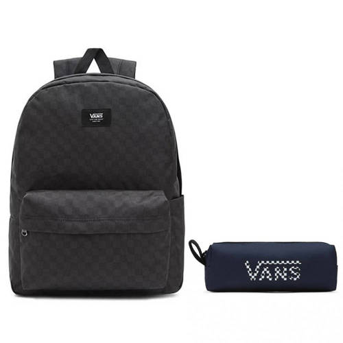 Plecak Szkolny Vans Old Skool Check Saszetka Piórnik Pencil Pouch