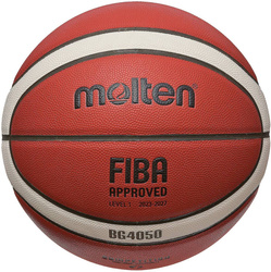 Basketbalový míč Molten BG4050 Indoor FIBA hnědý vel. 5 - G4050