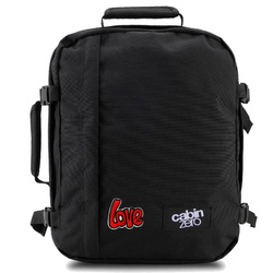 CabinZero Classic 2w1 28L Backpack black + Custom LOVE