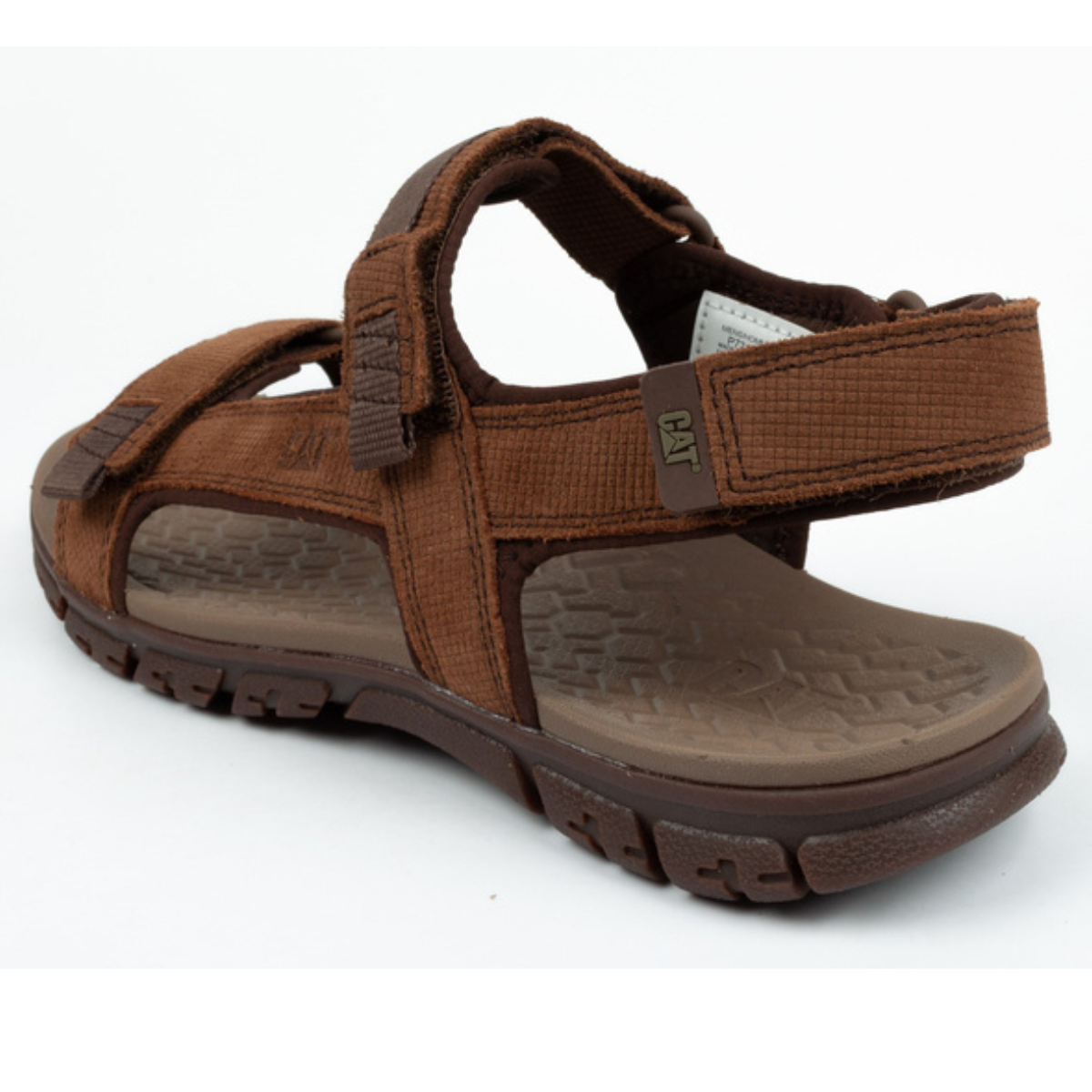 Men s CAT Caterpillar Atchison Brown Leather Sandals P721281. Sklep koszykarski Basketo.pl