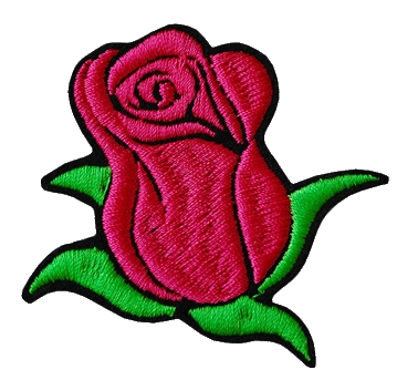 Nášivka na oblečení Pink Rose Růže