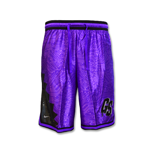 Nike LeBron Goon Squad Shorts Hyper Grape/Black/Wolf Grey - DJ3875-560