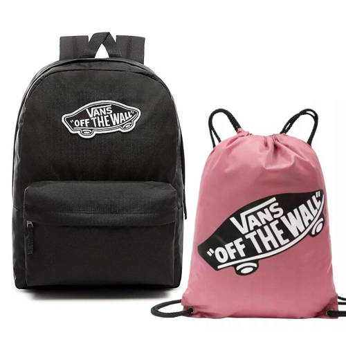 Plecak VANS Realm Backpack szkolny - VN0A3UI6BLK + Benched Bag