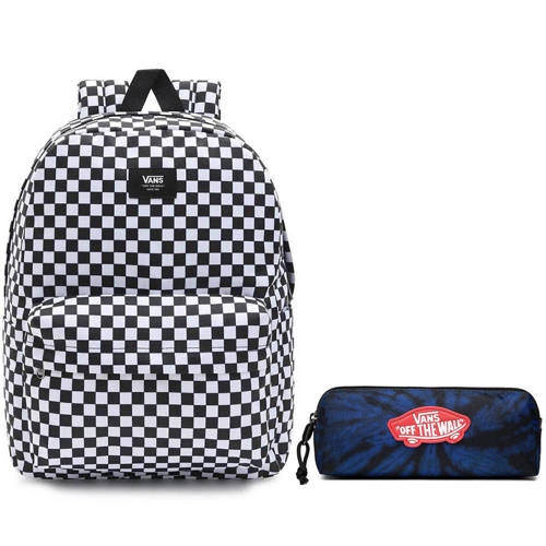 Set Vans Old Skool Check backpack VN0A5KHRY28 + Pencil Pouch Vans VN0A3HMQKEJ1