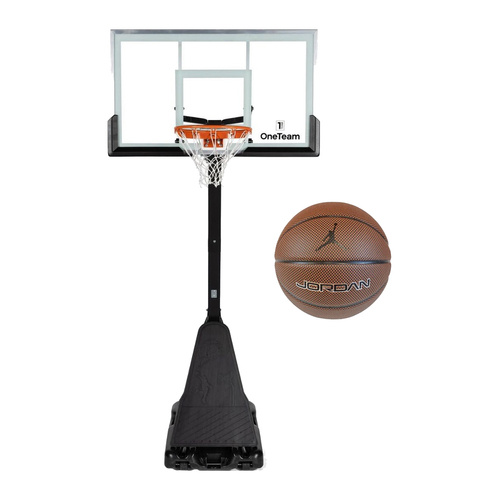 Set to Basketball Portable Stand OneTeam + Air Jordan Ball