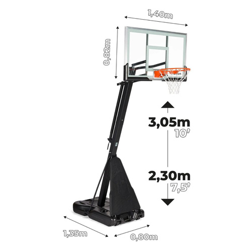 Set to Basketball Portable Stand OneTeam + Wilson LeBron James Los Angeles Lakers Ball