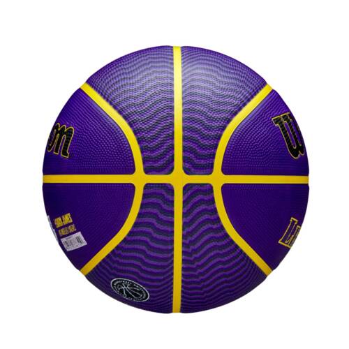 Set to Basketball Portable Stand OneTeam + Wilson LeBron James Los Angeles Lakers Ball