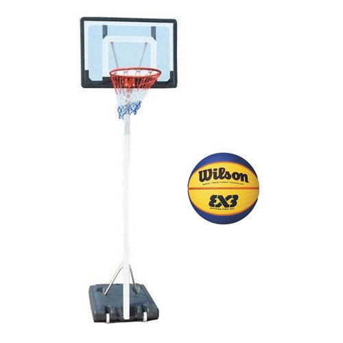 Spartan Portable Basketball Stand 1158 + Wilson Replica Košíková