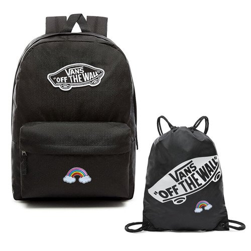 VANS Realm Backpack Custom Dolphin Custom Rainbow + Benched Bag 