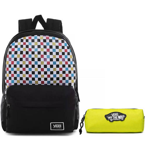 Vans Glitter Check Realm Batoh - VN0A48HGUX9 + Pencil Pouch