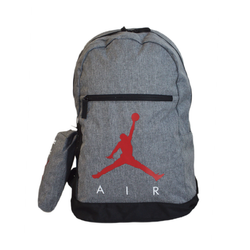 Air Jordan School Backpack + Pencil Case Grey - 9B0503-GEH