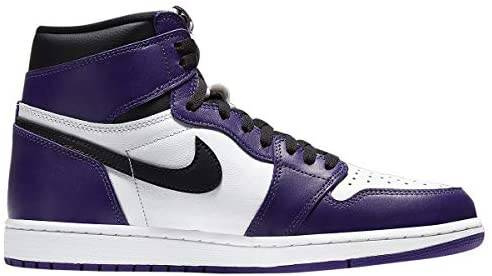 Purple and white jordans 1 best sale