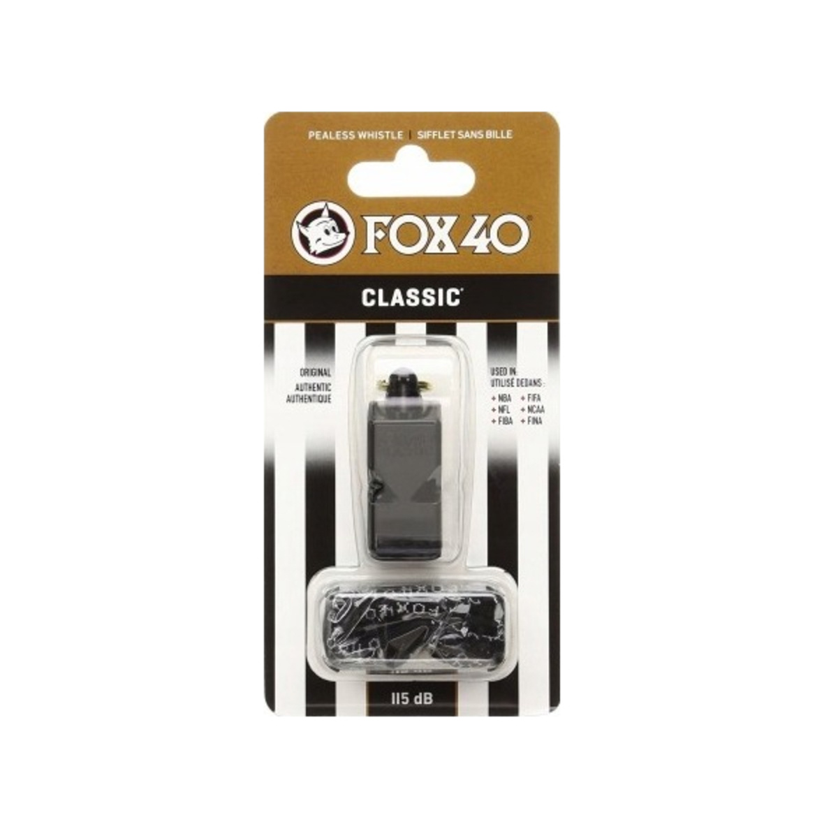 FOX 40 Classic Official 115 dB Coach and Referee Whistle - 9901-0008 ...