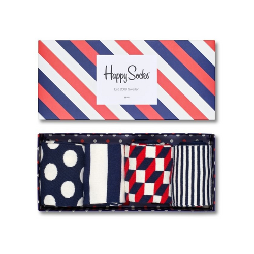 Happy Socks Big Dot Giftbox 4-pack - XBDO09-6000