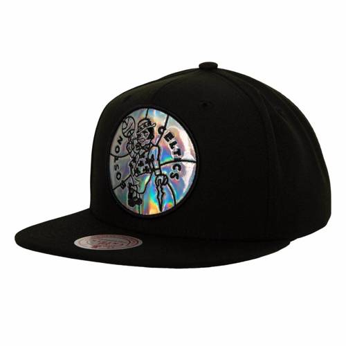 Mitchell & Ness NBA Iridescent Xl Logo HWC Boston Celtics Cap - HHSS3185-BCEYYPPPBLCK