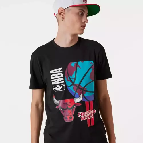 New Era Chicago Bulls NBA Globe Logo T-shirt - 13083918