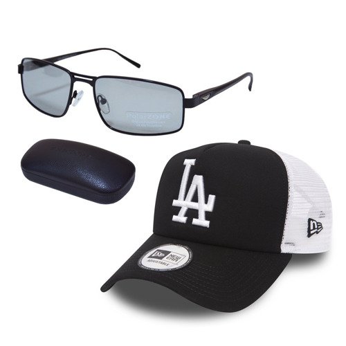 Sunglasses PolarZONE - FP358-1 + New Era MLB LA Dodgers Clean Cap