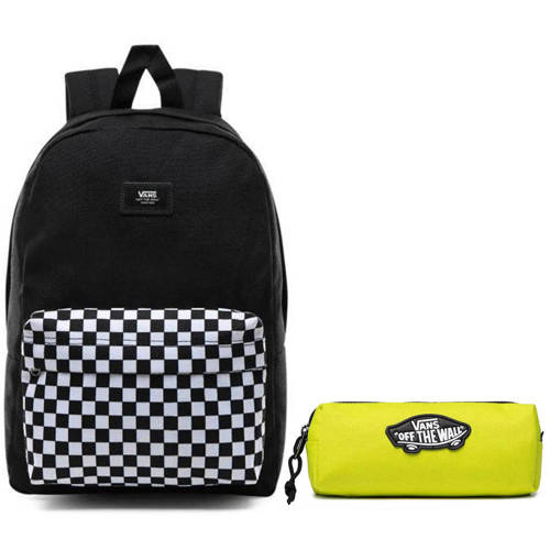 VANS New Skool Checkerboard Backpack - VN0002TL2OB + Pencil Pouch