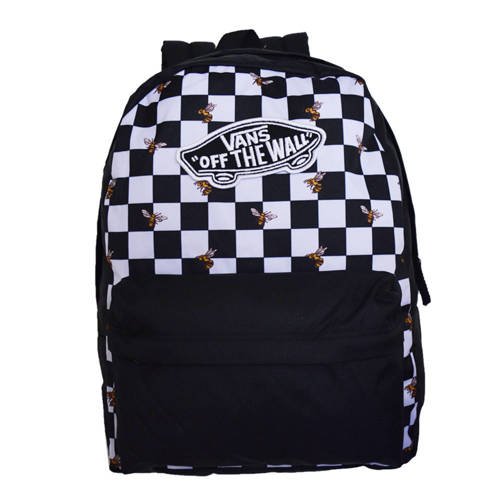 VANS Realm Bee Checkerboard - VN0A3UI6YZT + Benched Bag