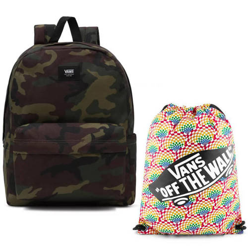 Vans Old Skool Camo Backpack - VN0A5KHQ97I + Benched Bag