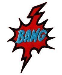 Patch pour vêtements Bang explosion