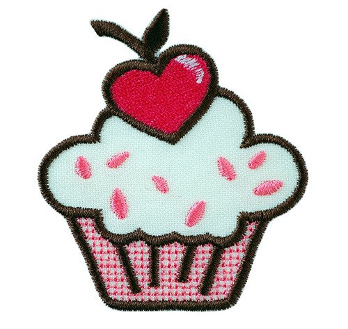 Patch pour vêtements Cupcake muffin