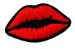 Patch pour vêtements Red lips bouche