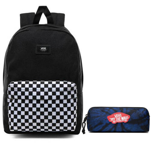 VANS New Skool Checkerboard Sac à dos - VN0002TL2OB + Pencil Pouch