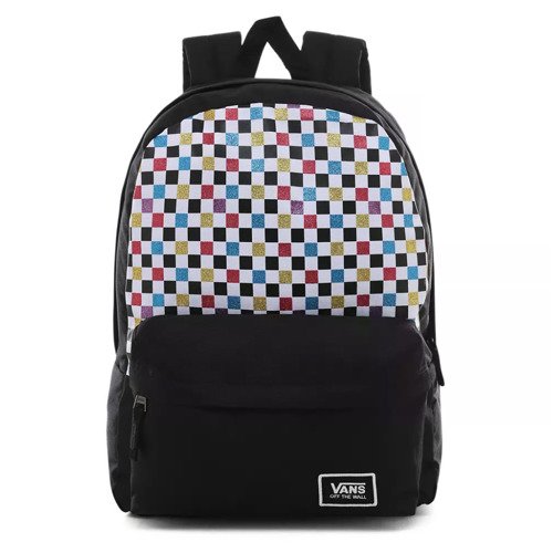 Vans Glitter Check Realm Sac à dos - VN0A48HGUX9 + Benched Bag + Pencil Pouch