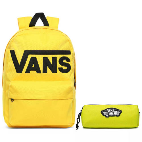 Vans Old Skool III Lemon Chrome Backpack - VN0A3I6R85W + Pencil Pouch