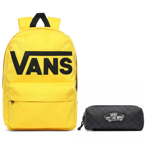 Vans Old Skool III Lemon Chrome Backpack - VN0A3I6R85W + Pencil Pouch