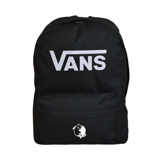 Vans Old Skool Print Backpack Black VN000H50BLK1 + Custom Yin Yang Cats