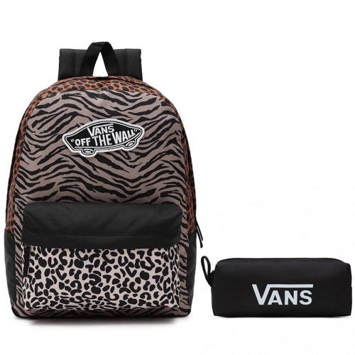 Vans Realm Backpack Animal Patterns + Pencil Pouch