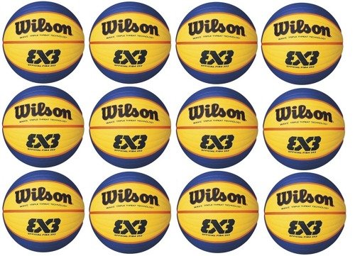 Wilson Replica RBR Official 3x3Fiba Basketball Game Basketball - 12 pieces