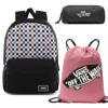 Vans Glitter Check Realm Sac à dos - VN0A48HGUX9 + Benched Bag + Pencil Pouch