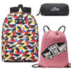 Vans Old Skool III Sac à dos - VN0A3I6RZM7 + Benched Bag + Pencil Pouch