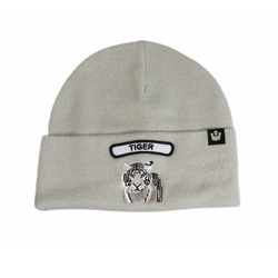 Goorin Bros. Soft Rock Tiger Beanie Winter Hat Silver - 107-1798-SIL