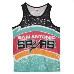 Mitchell & Ness NBA San Antonio Spurs Tank Top - MSTKAJ19070-SASTEAL