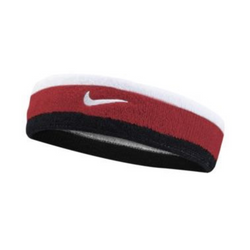 Nike Swoosh Gray Headband white / university red / black - N.000.1544.118.OS