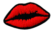 Streifen für Kleidung Red lips Mund