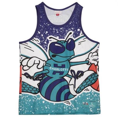 Mitchell & Ness NBA Charlotte Hornets Tank Top - MSTKAJ19070-CHOHRBL