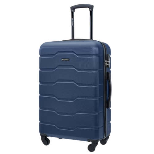 Mittelgroßer Reisekoffer PUCCINI Marineblau Räder 58 L - ABS024B-7A