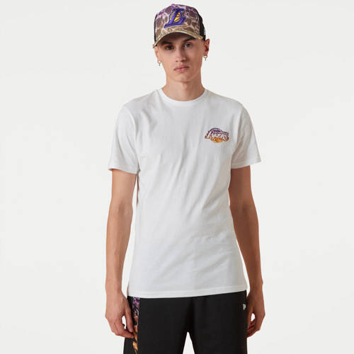 New Era LA Lakers NBA Team Colour Water Print T-shirt - 13083920