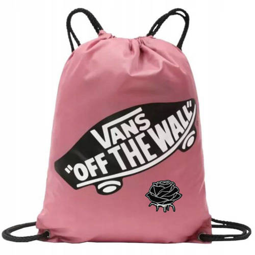 Vans Benched Bag onyx black schwarz Gymsack Rave Turnbeutel gymsac VN000SUF158 Custom rose