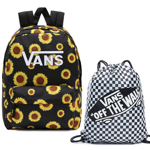 Vans Girls Realm Backpack maize Rucksack - VN0A4ULTMAZ1 + Benched Bag