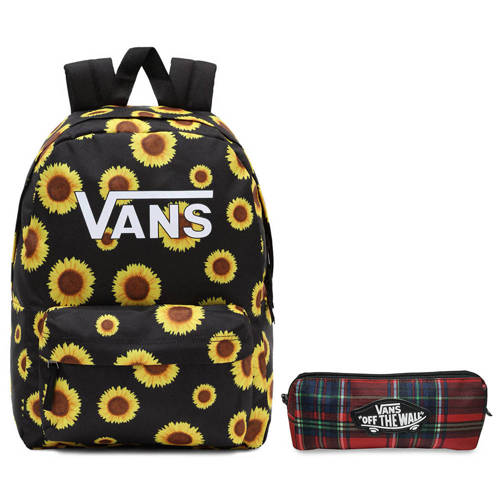 Vans Girls Realm Backpack maize Rucksack - VN0A4ULTMAZ1 + Pencil Pouch