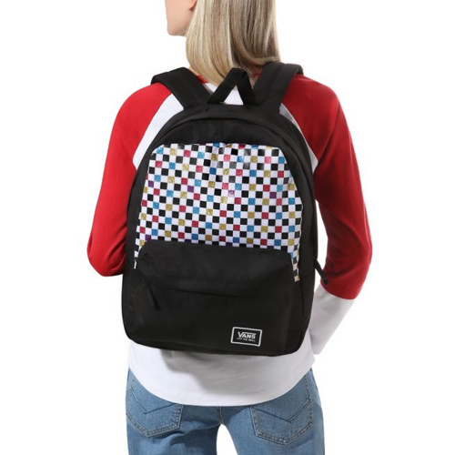 Vans Glitter Check Realm Rucksack - VN0A48HGUX9 + Pencil Pouch