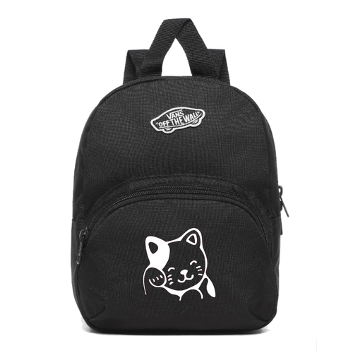 Vans Got This Mini Backpack Black VN0A3Z7WBLK1 + Custom Cat