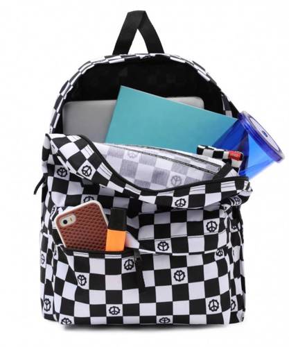 Vans Realm Flying V Backpack - VN0A3UI8XZD + Pencil Pouch